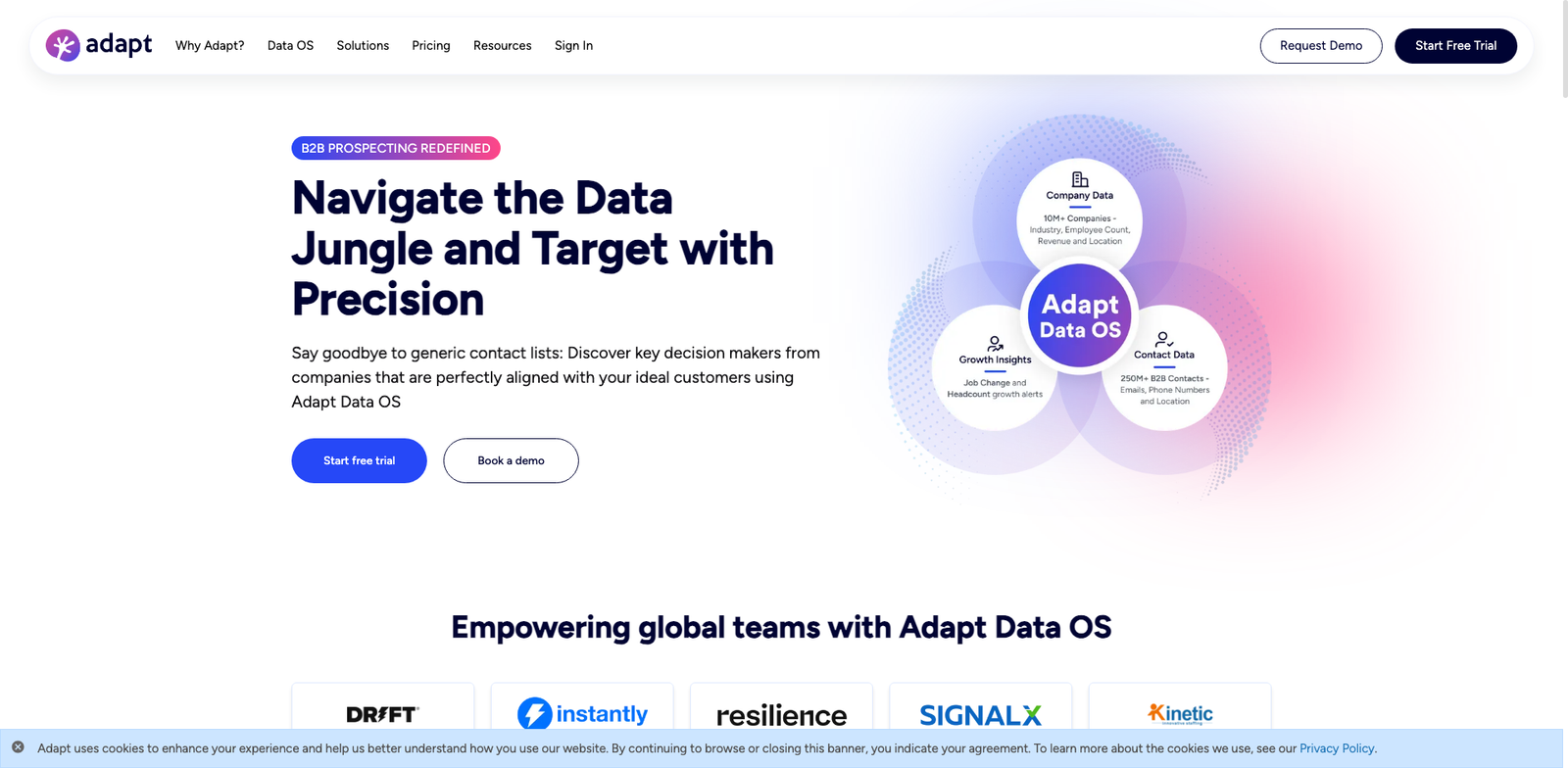 Adapt homepage