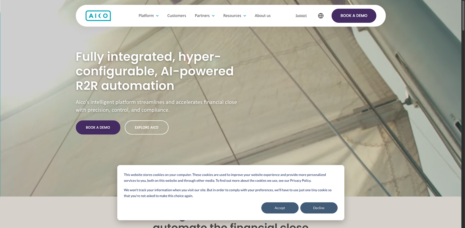 Aico Close homepage