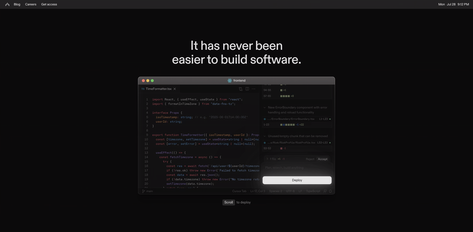 Antimetal homepage