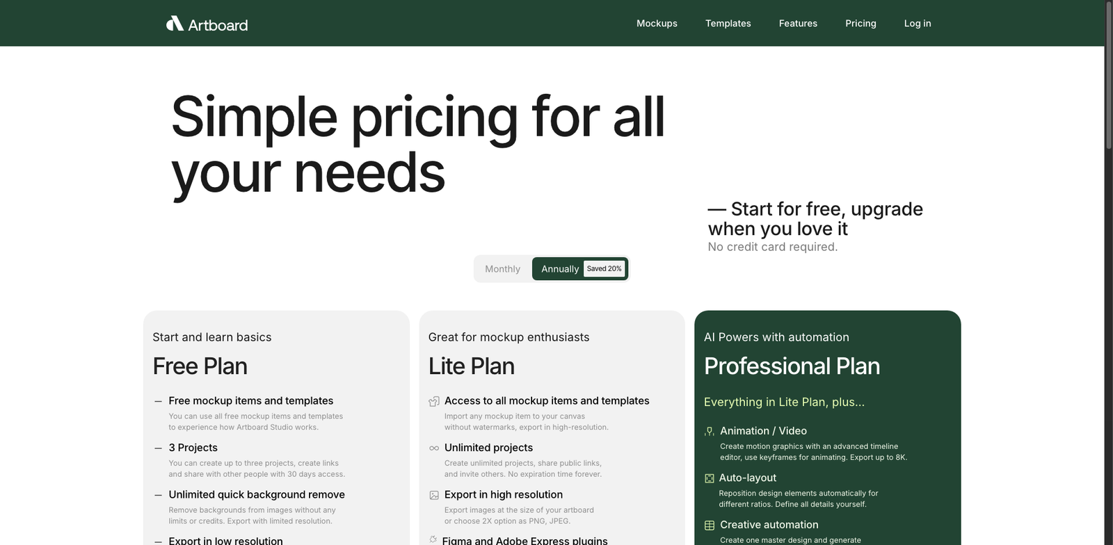 Artboard Studio pricing