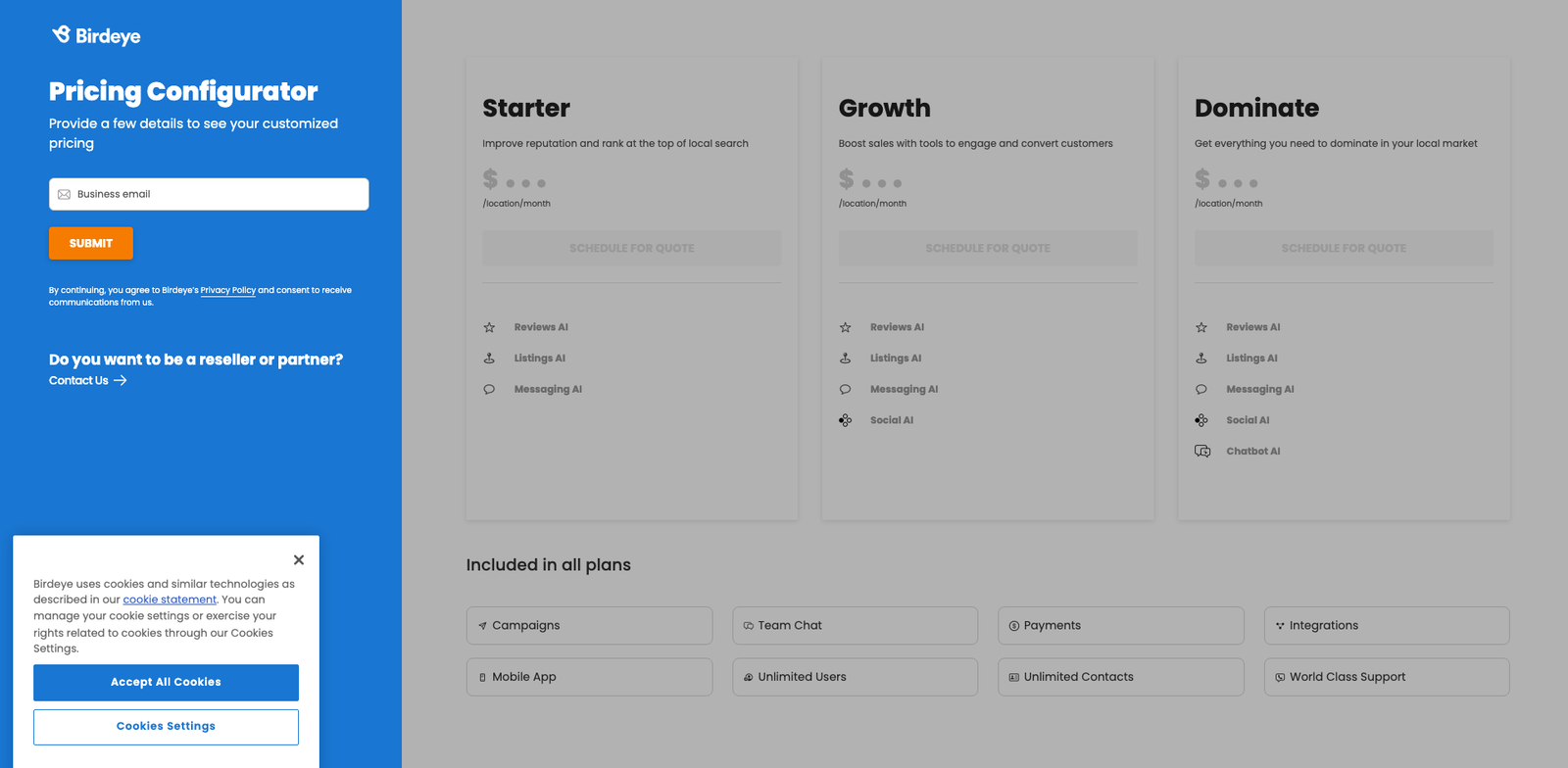 Birdeye Insights pricing