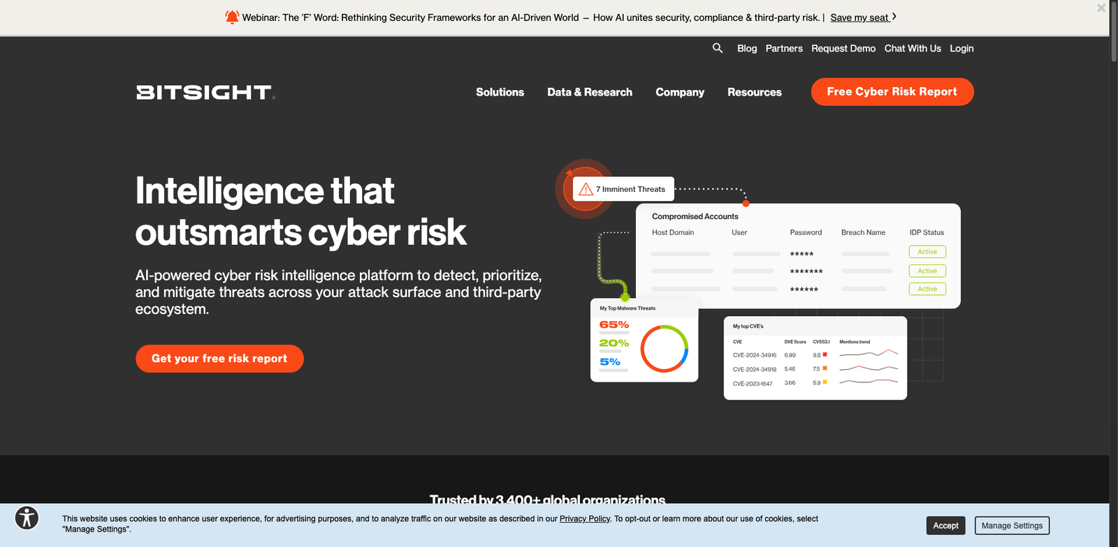 Bitsight homepage