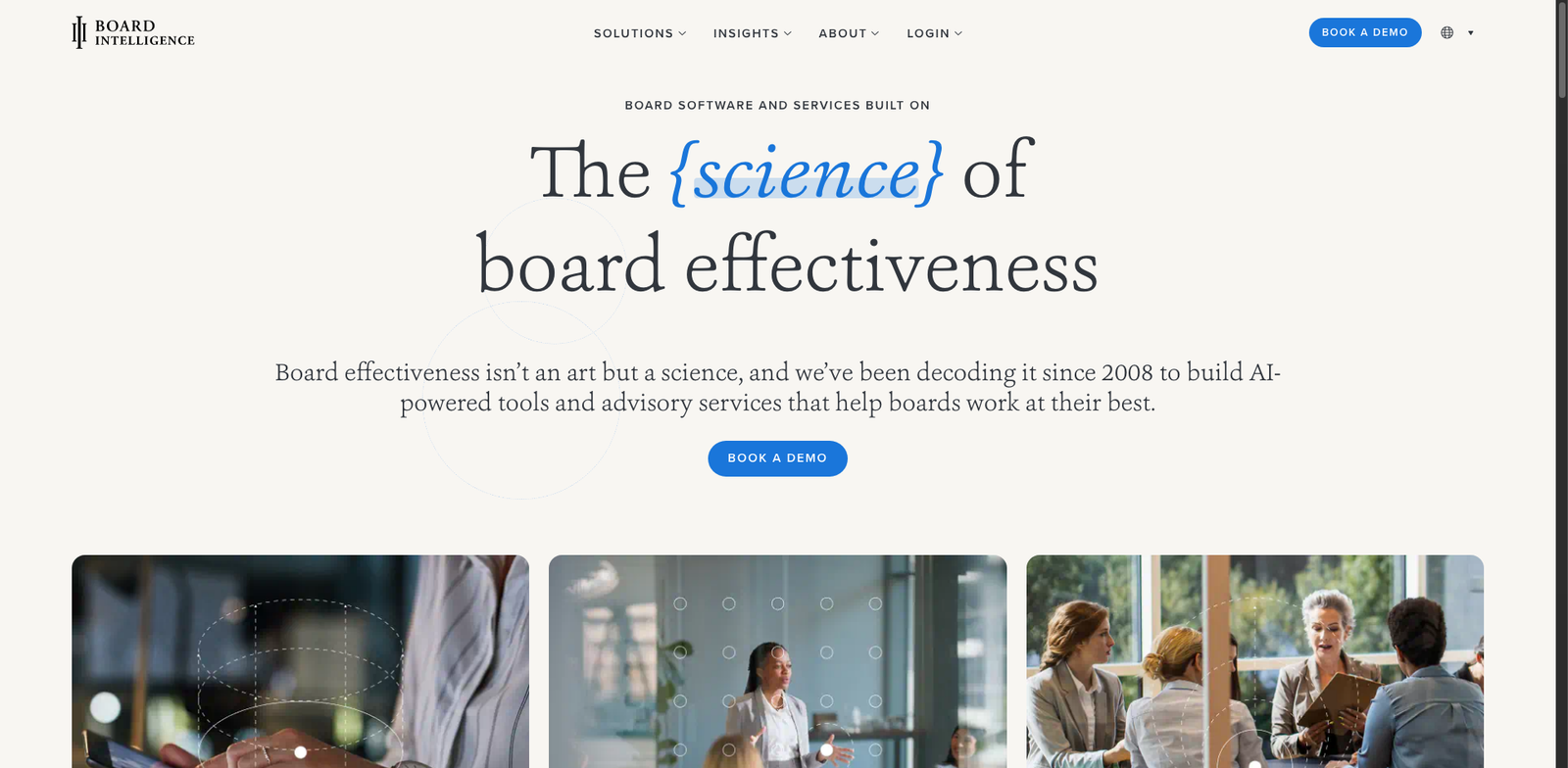Board Intelligence homepage