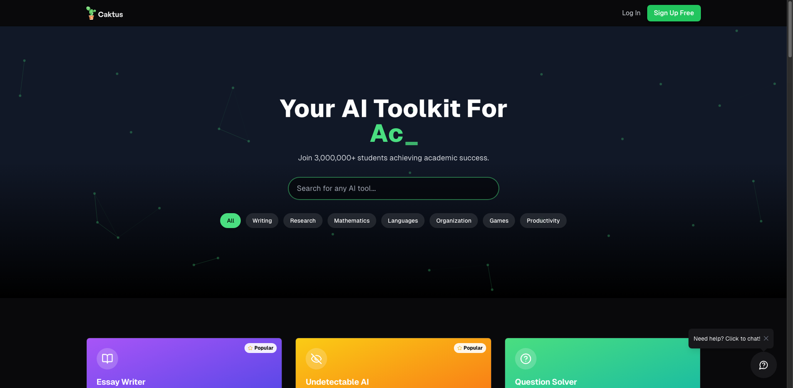 Caktus AI pricing