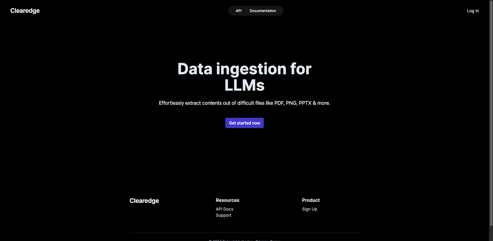 ClearEdge Voice homepage