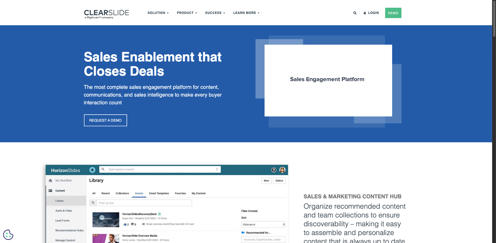ClearSlide Battle Prep homepage