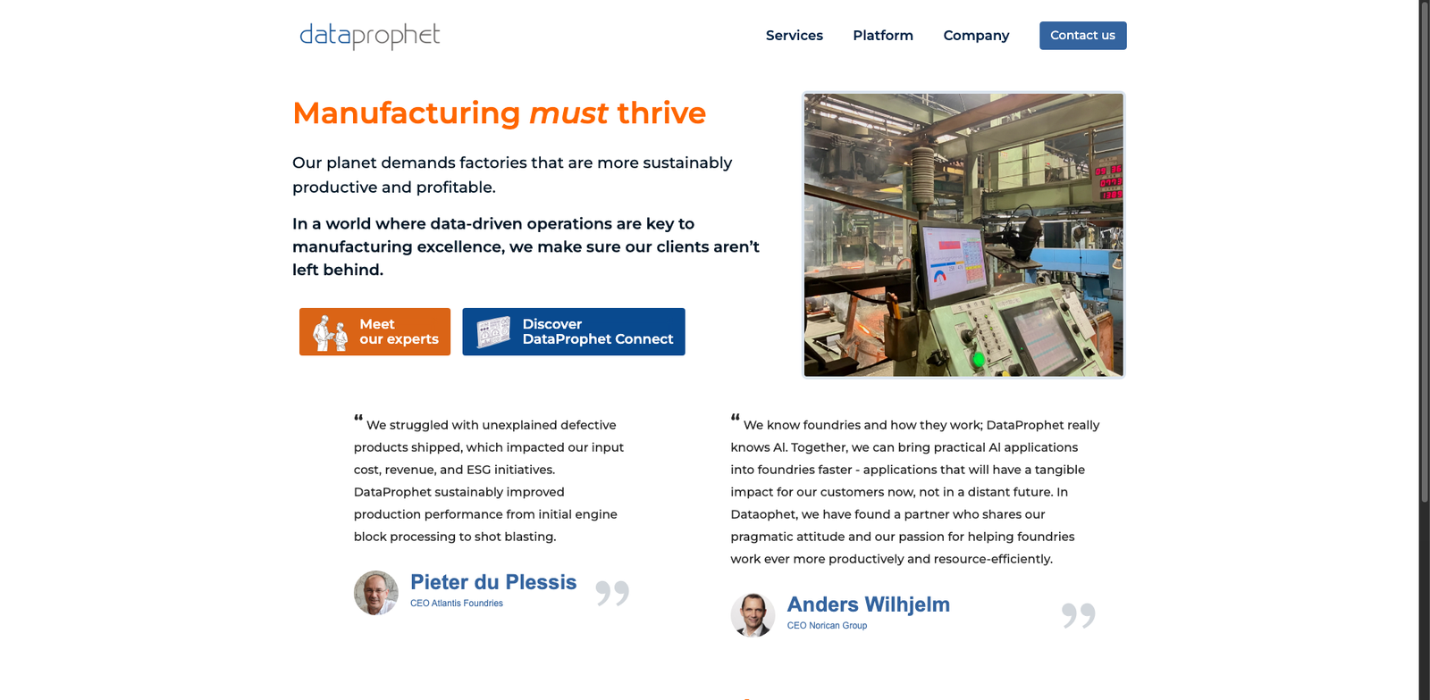 DataProphet OMNI homepage