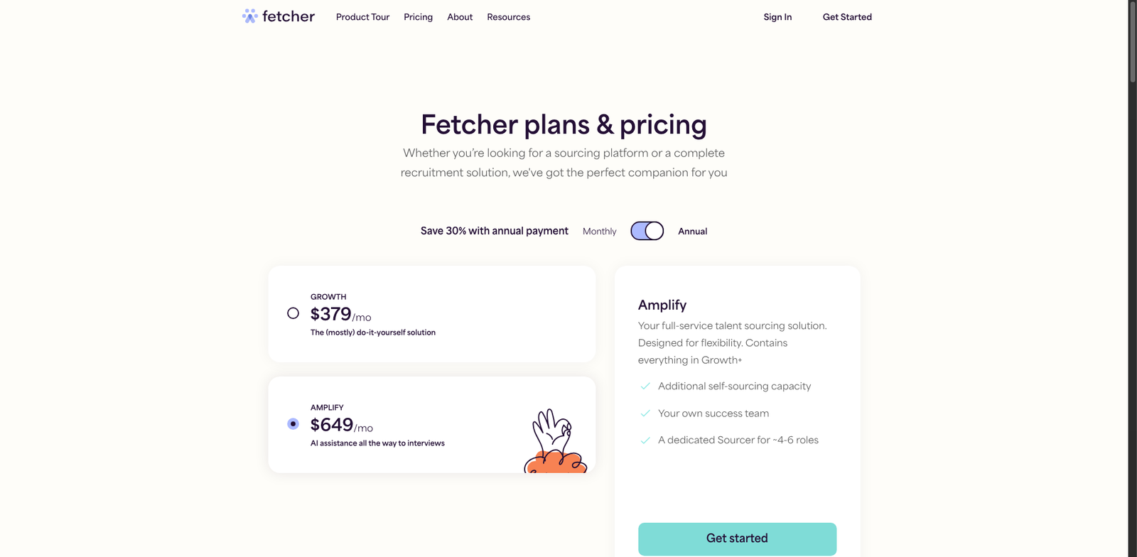 Fetcher pricing