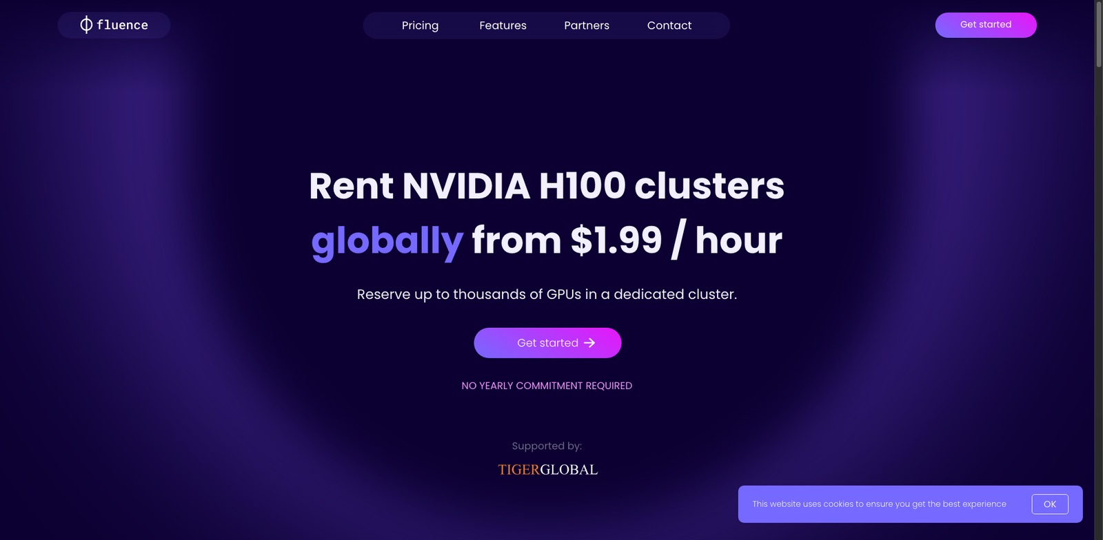 Fluence RevRec homepage