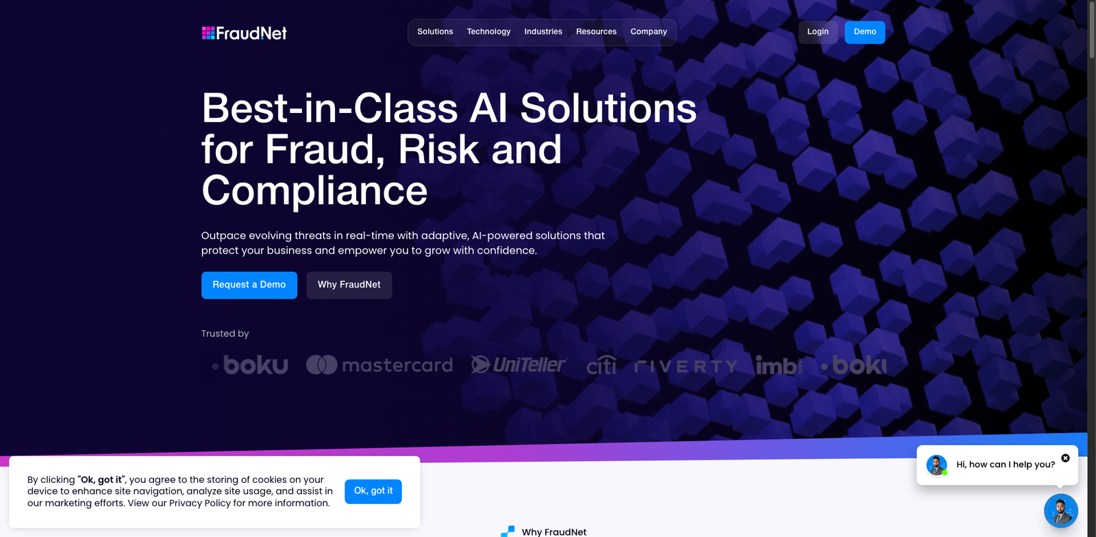 Fraud.net homepage