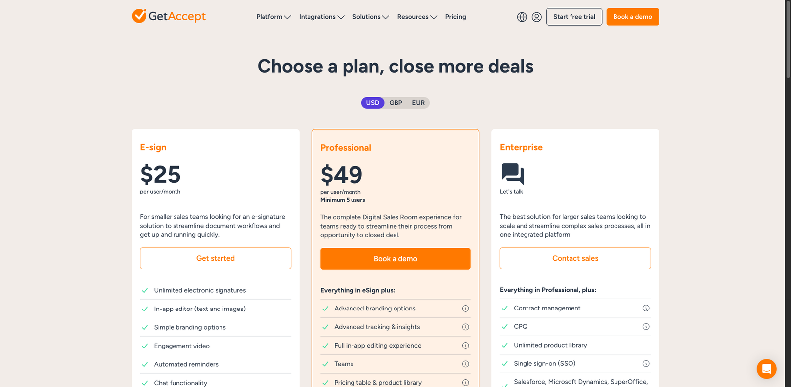 GetAccept AI pricing