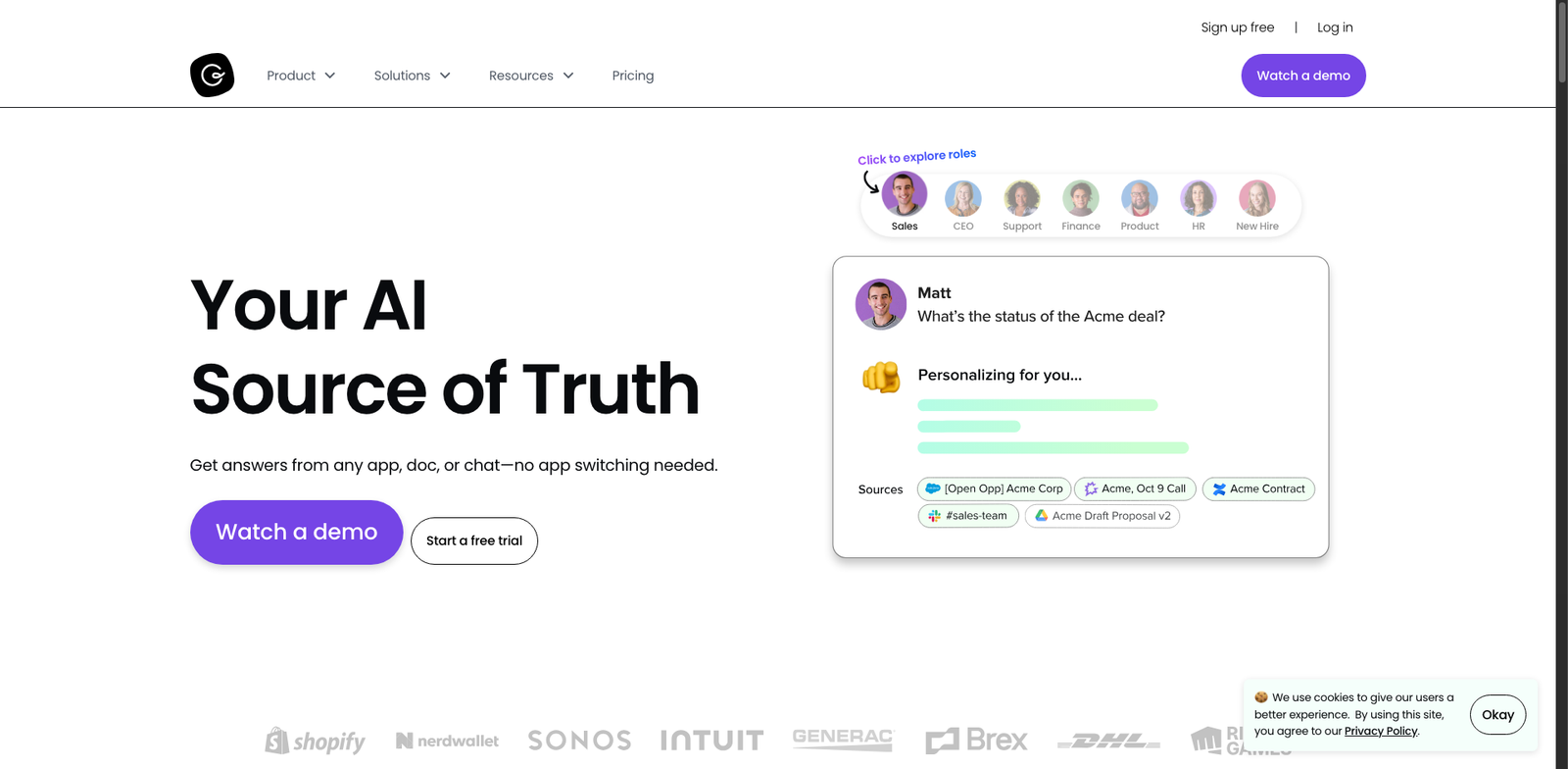 Guru AI Autofill homepage