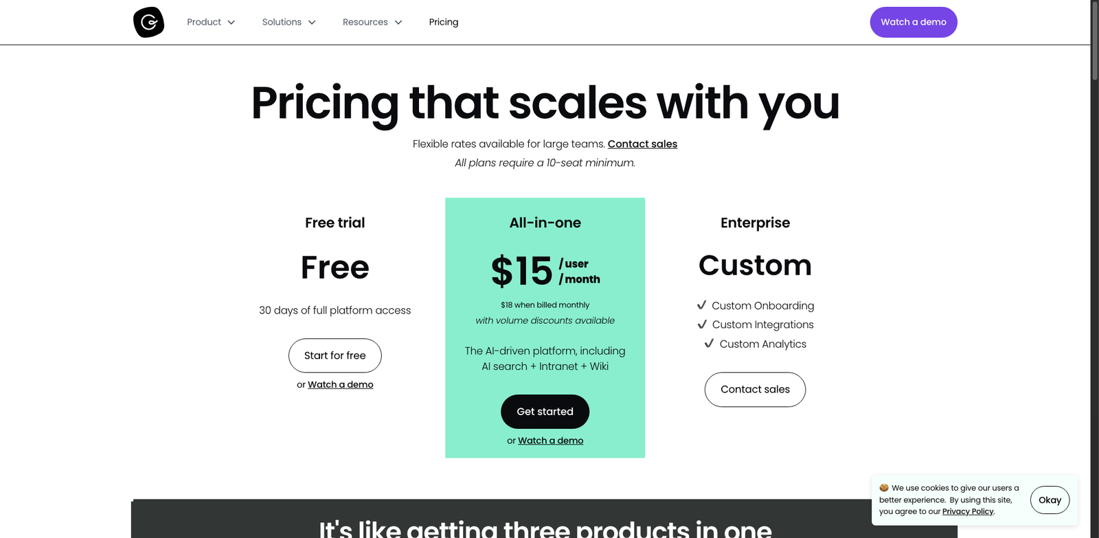 Guru AI Autofill pricing