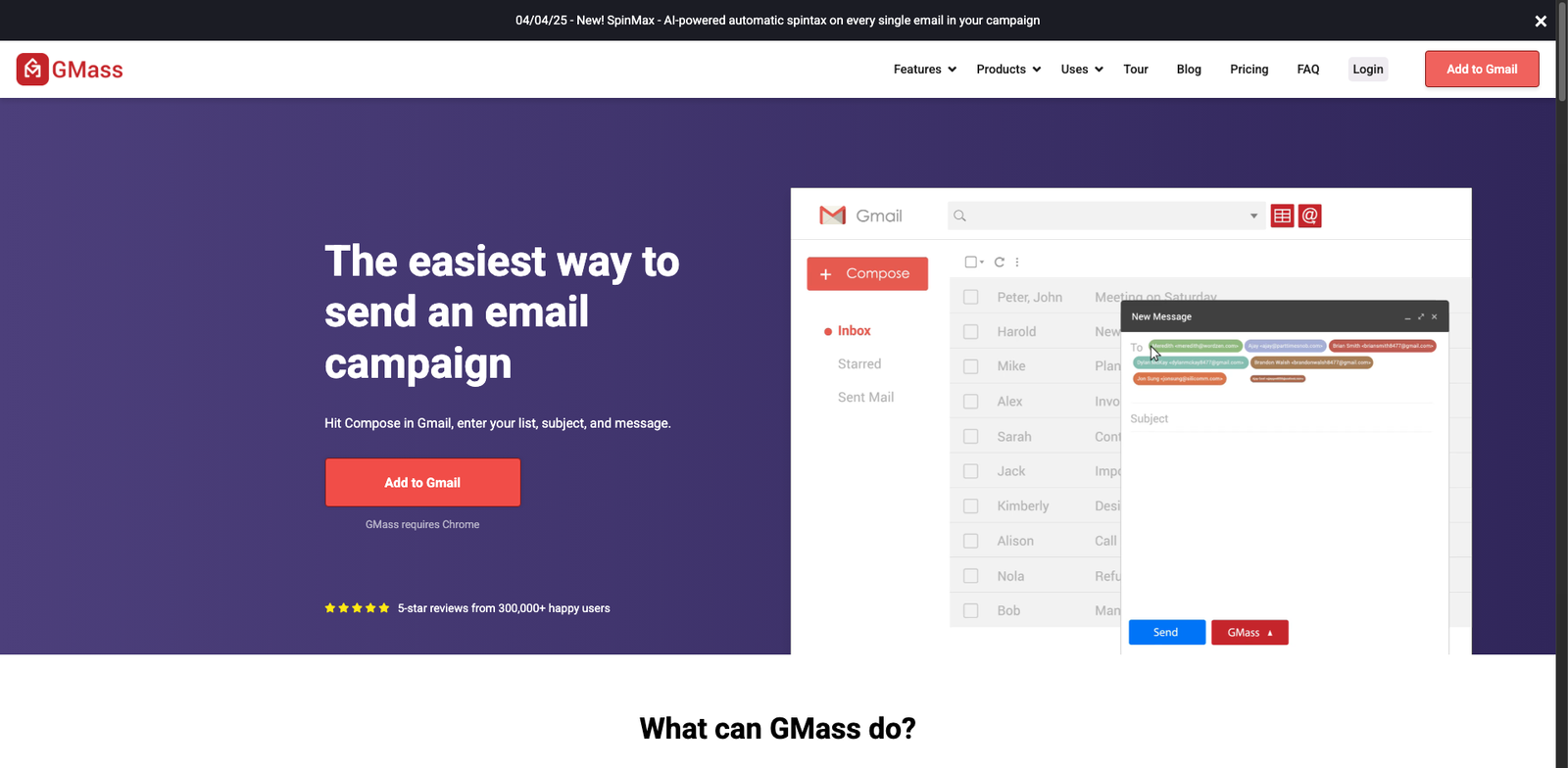 GMass homepage