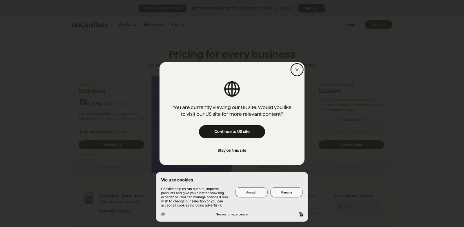 GoCardless Subscriptions pricing
