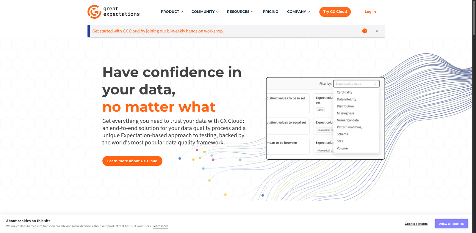 Great Expectations Docs homepage