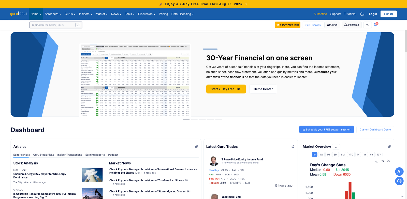 GuruFocus AI homepage