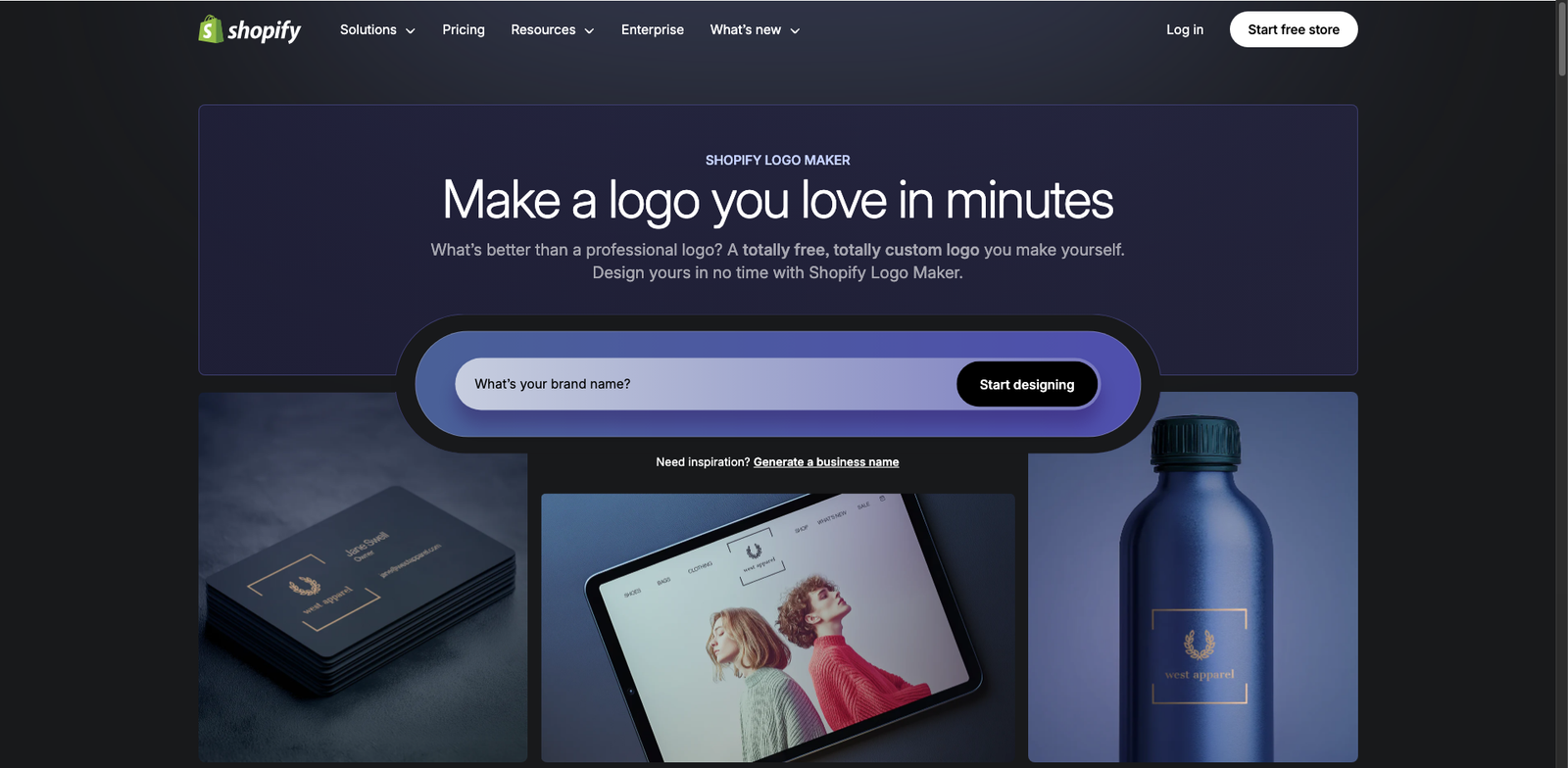 Hatchful by Shopify homepage