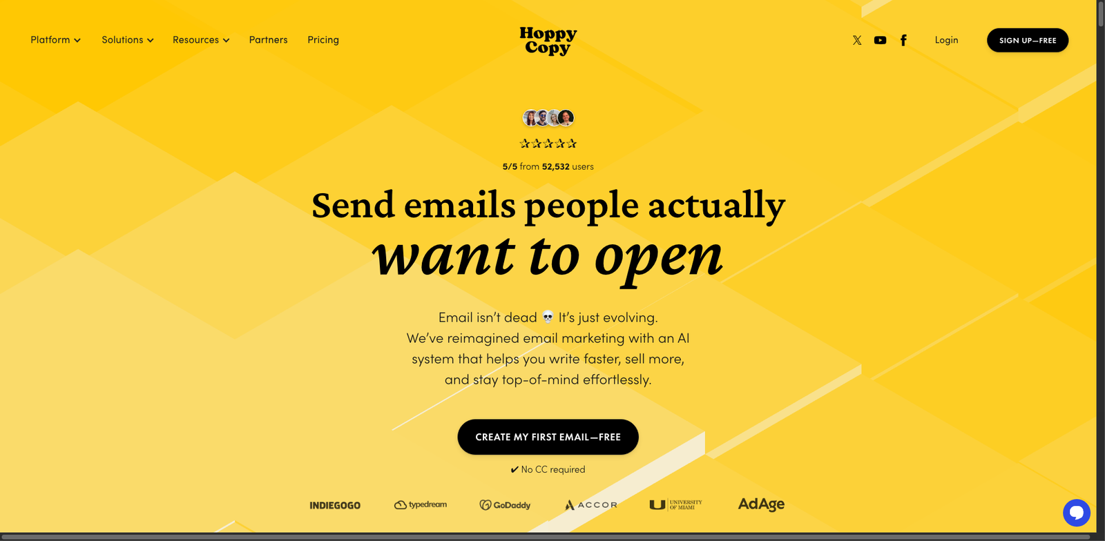 Hoppy Copy homepage