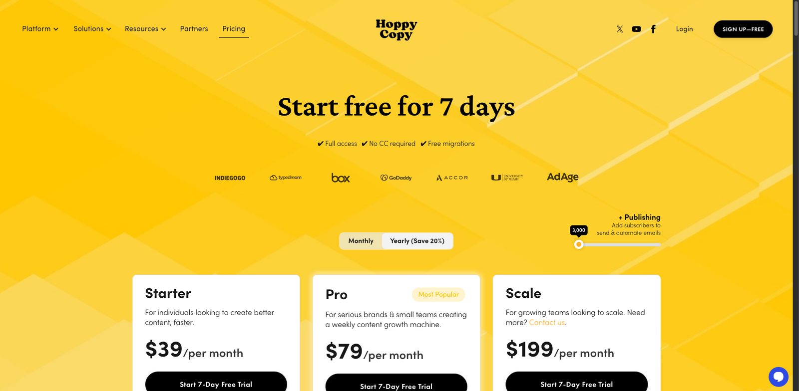 Hoppy Copy pricing