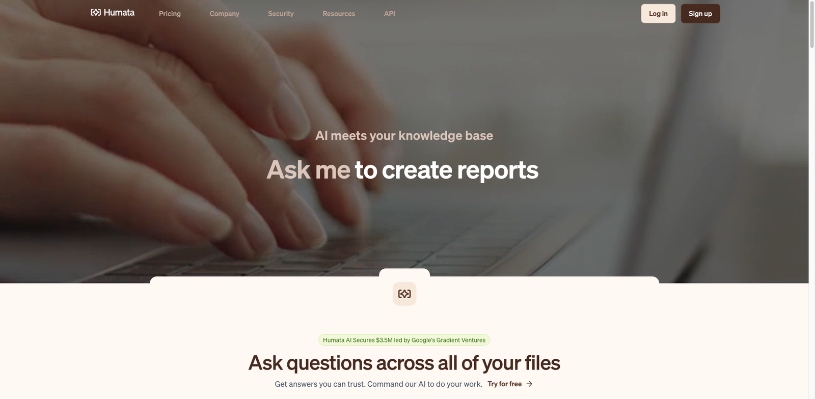 Humata homepage