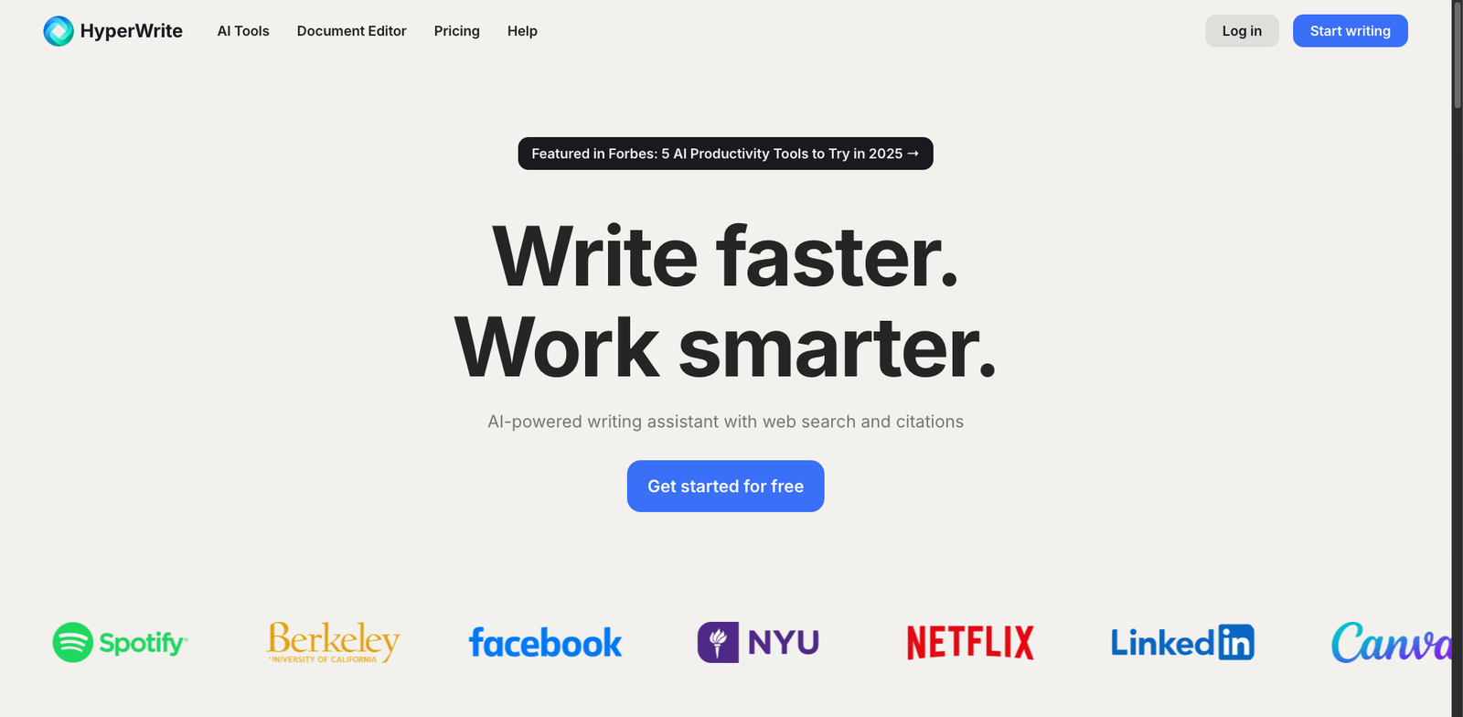 HyperWrite Personalize homepage