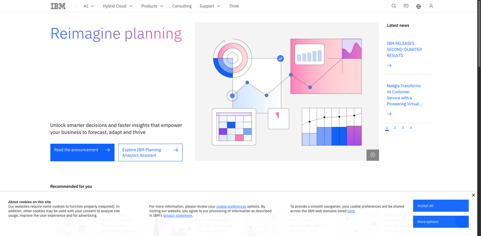 IBM Watson Assistant homepage