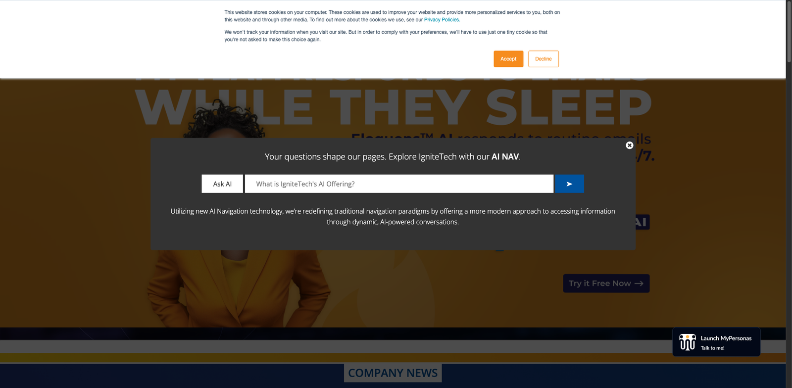Infer Predictive Scoring homepage