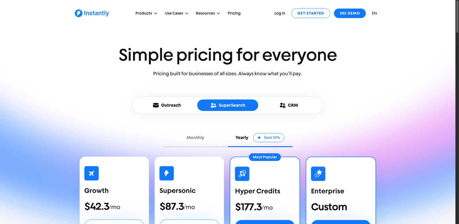 Instantly.ai pricing