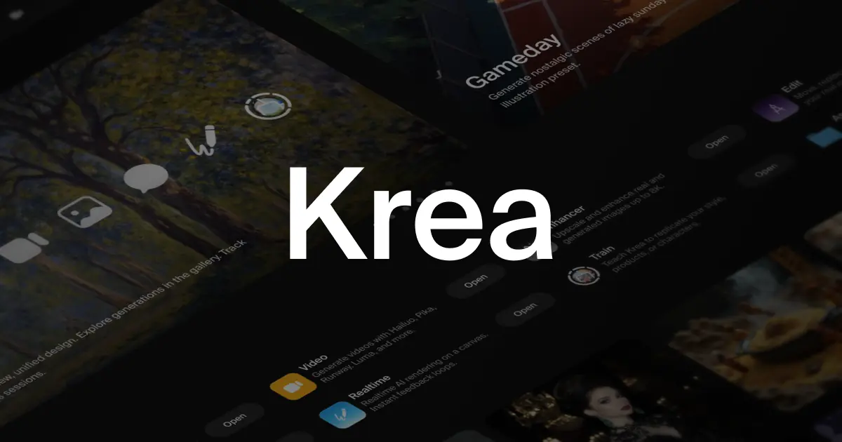 Krea AI 3D logo
