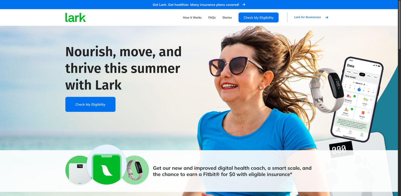 Lark Health homepage