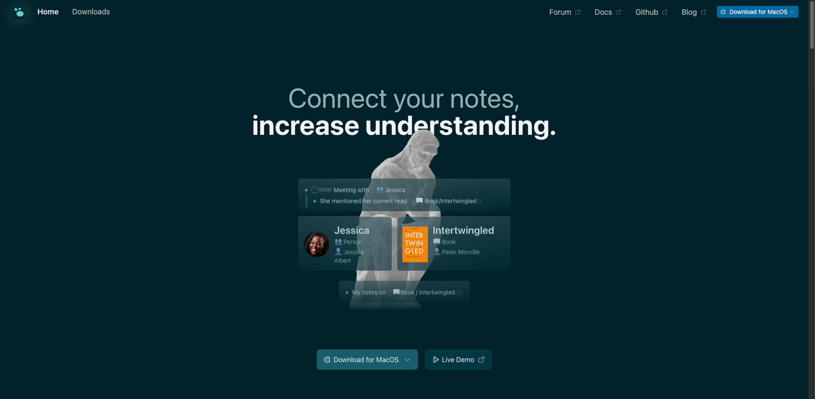 Logseq GPT homepage