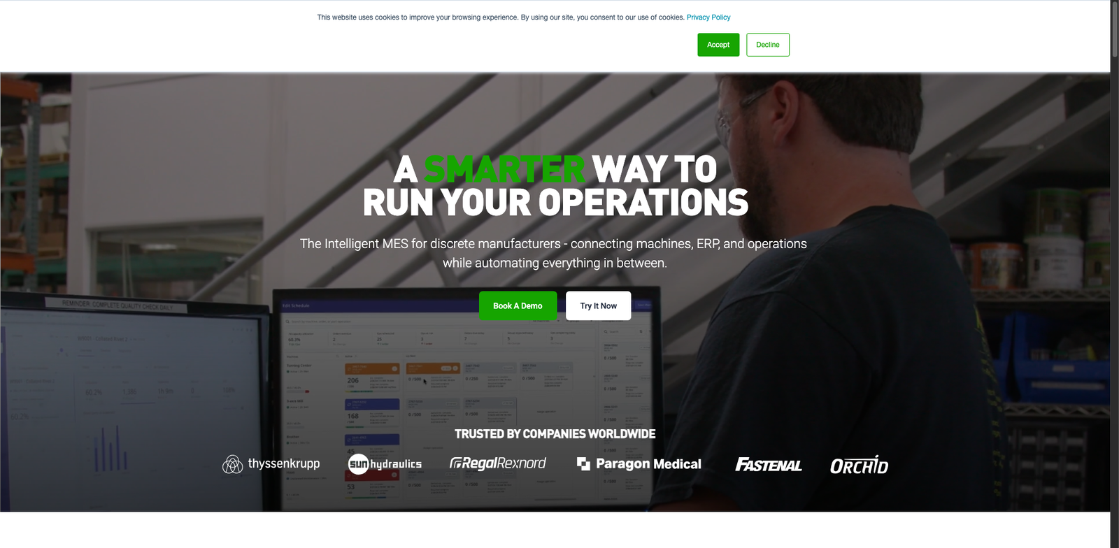 MachineMetrics homepage