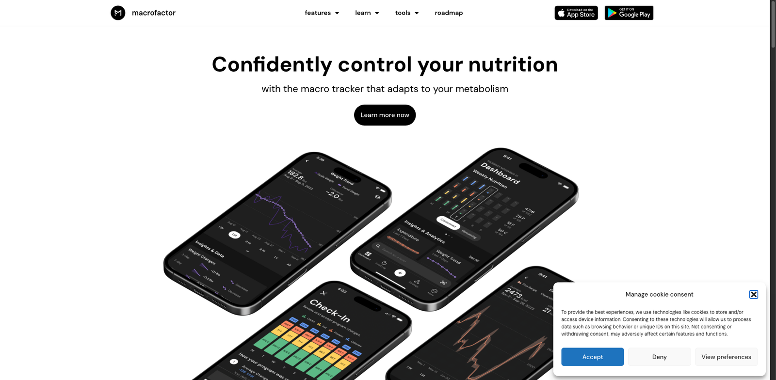 MacroFactor homepage