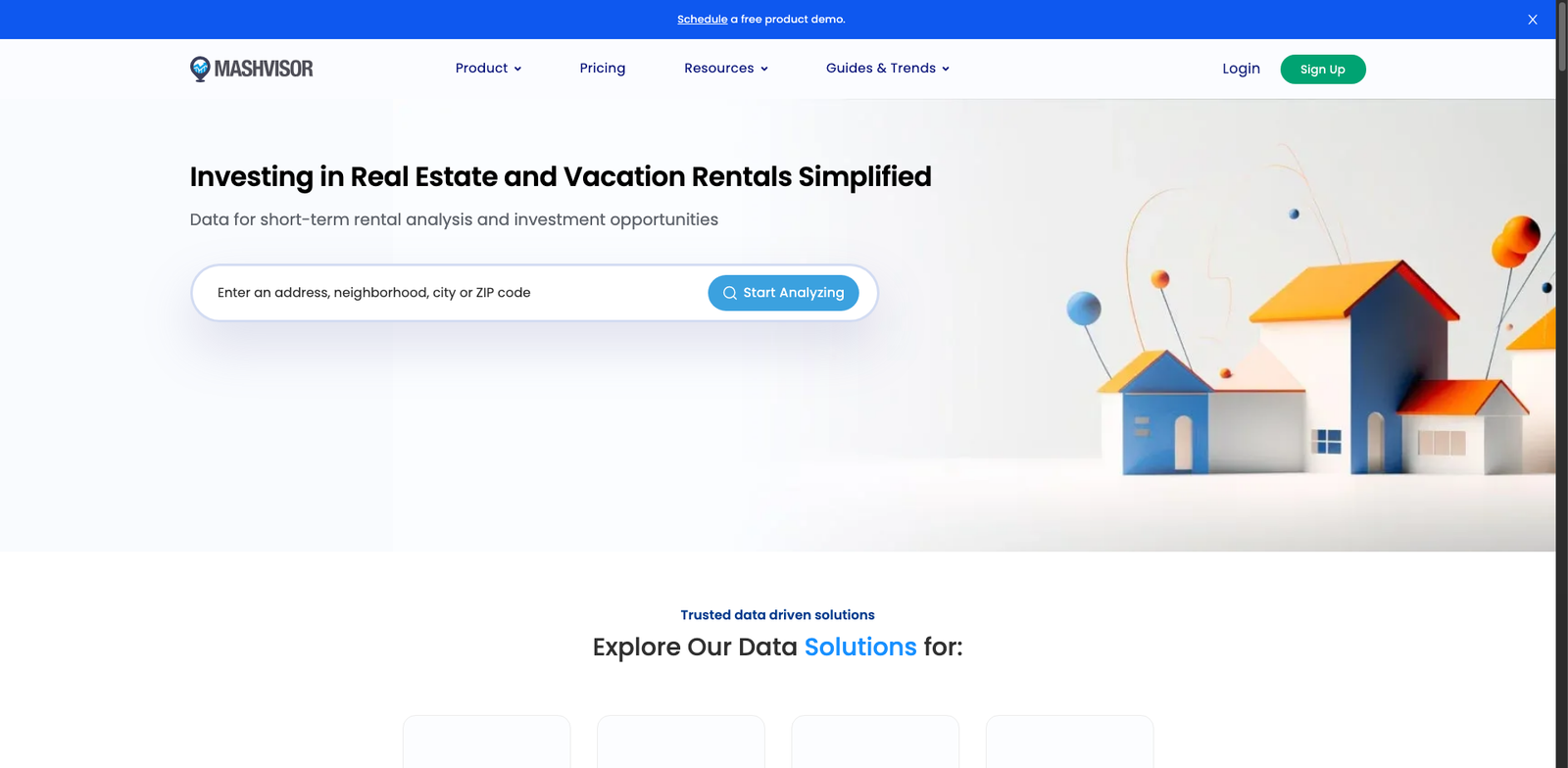 Mashvisor homepage