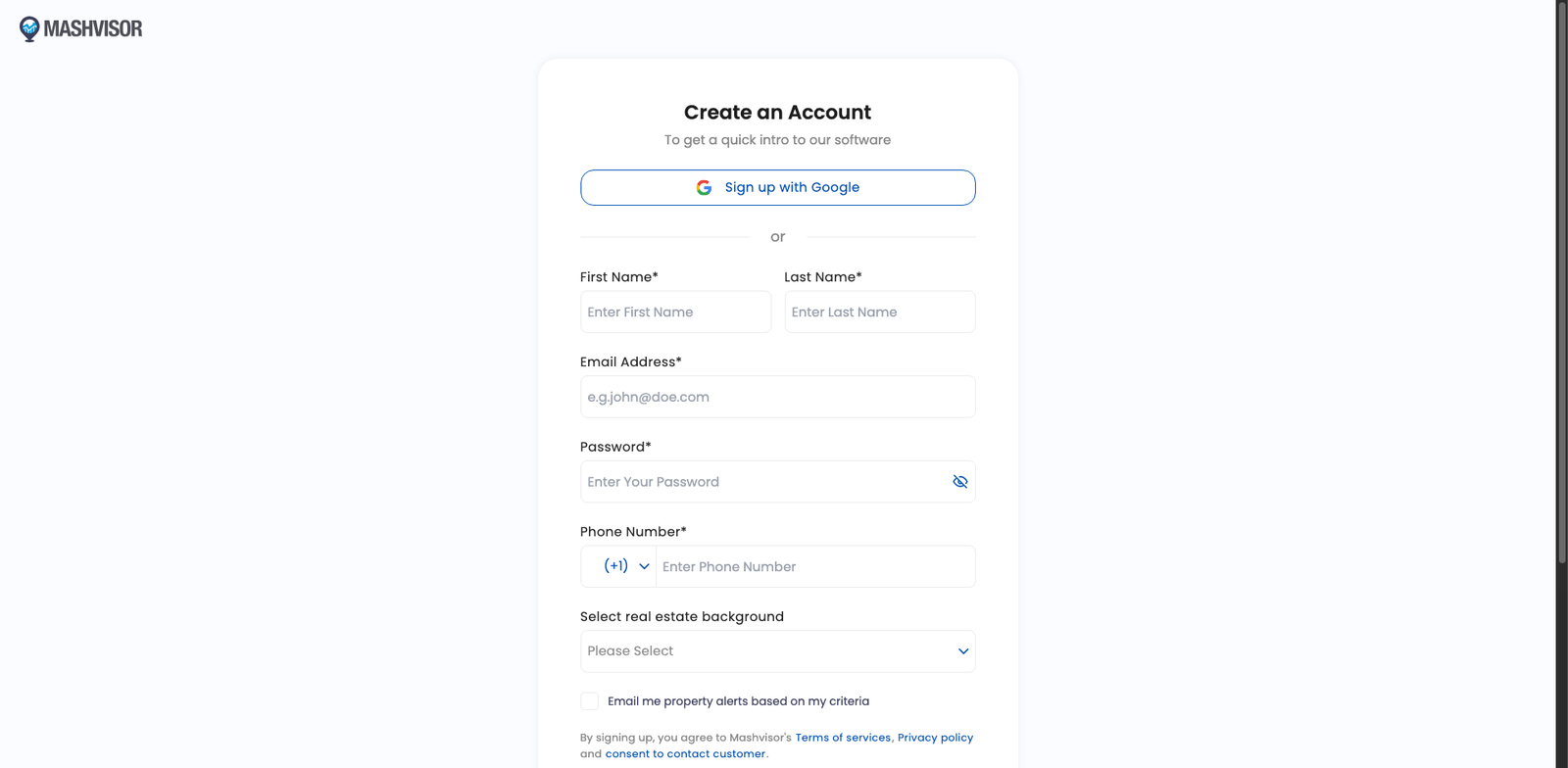 Mashvisor pricing