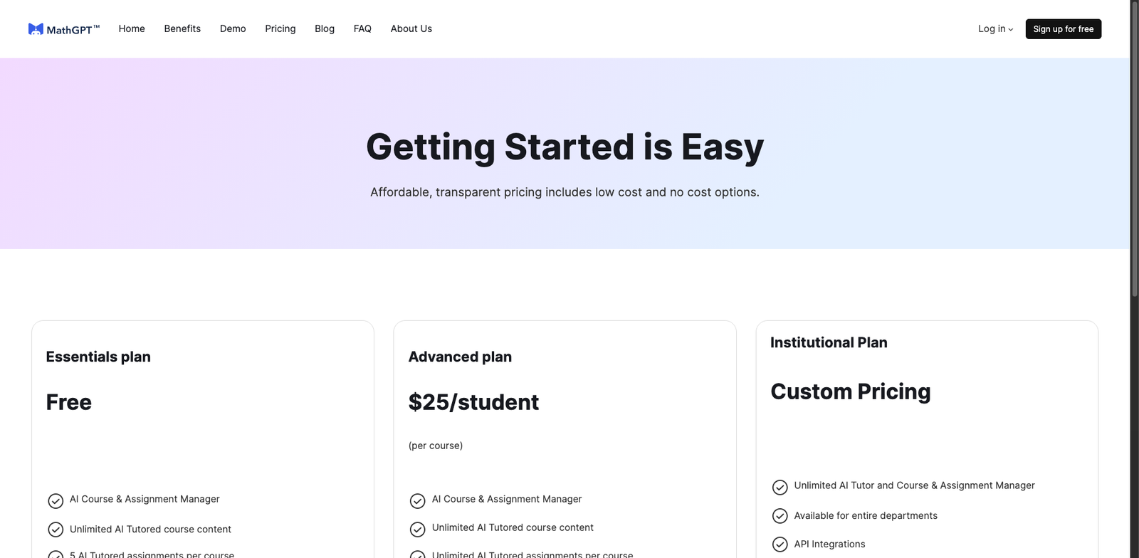 Socratic Math GPT pricing