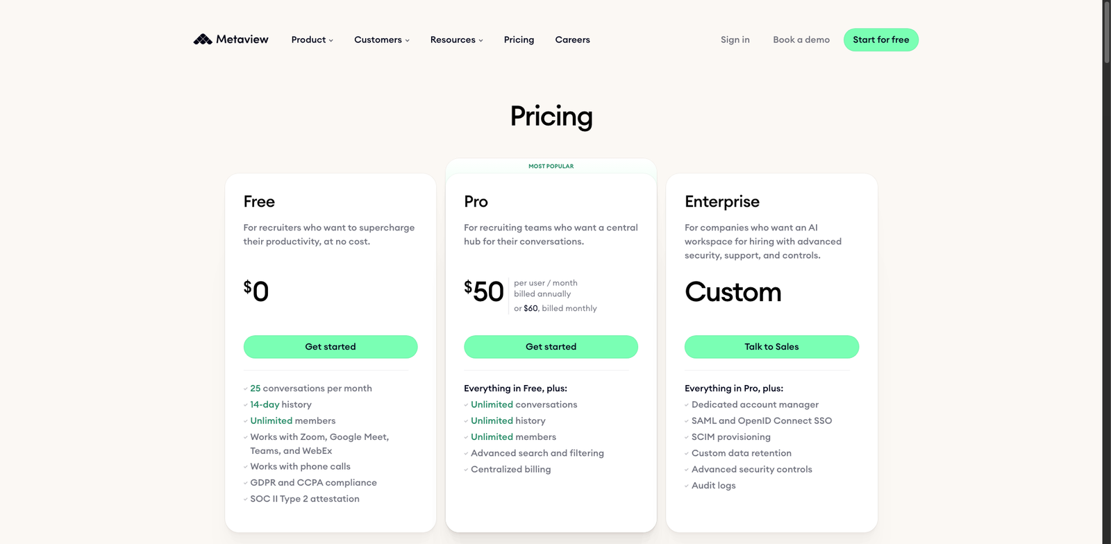 Metaview pricing