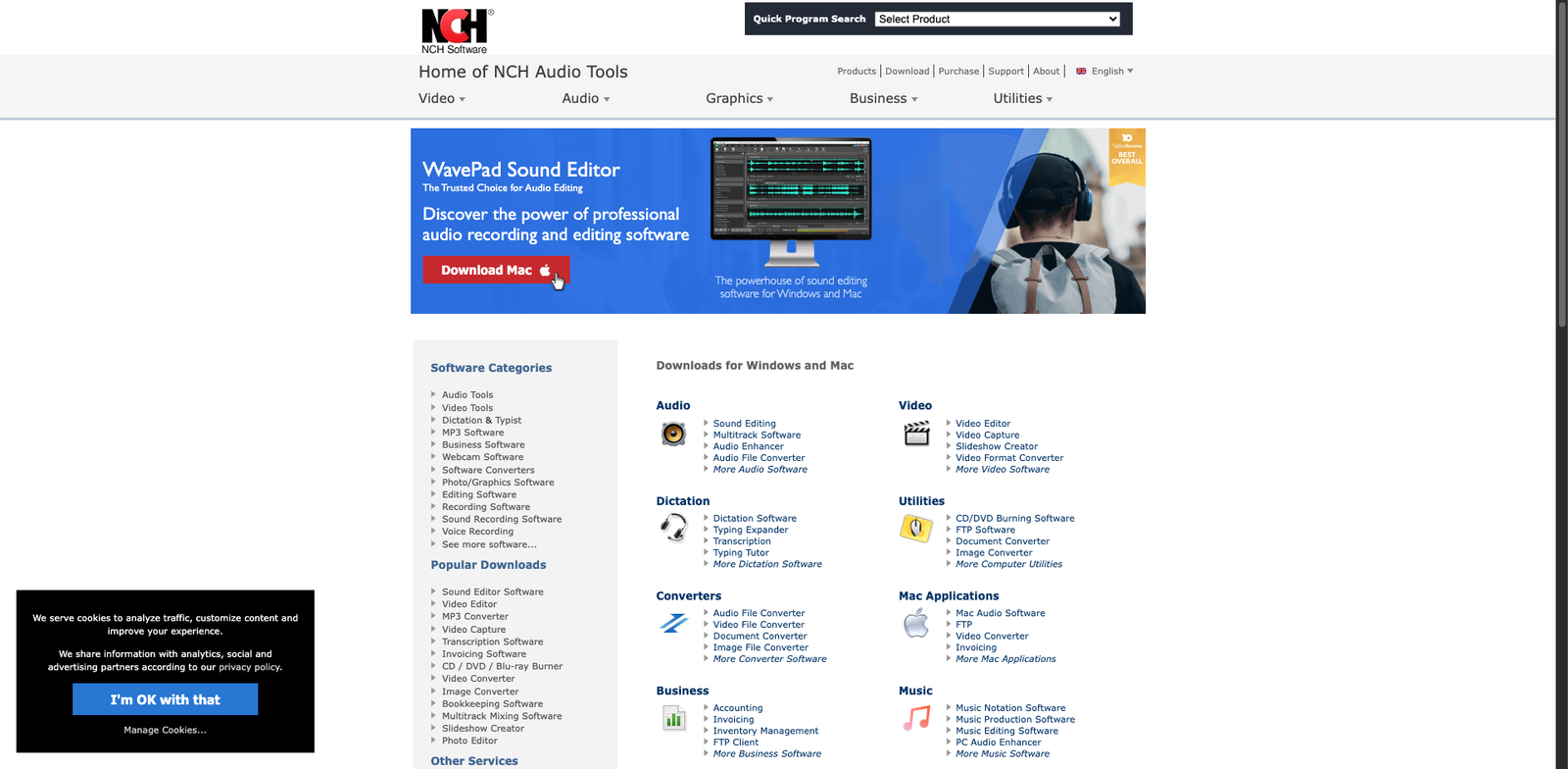 WavePad Noise homepage