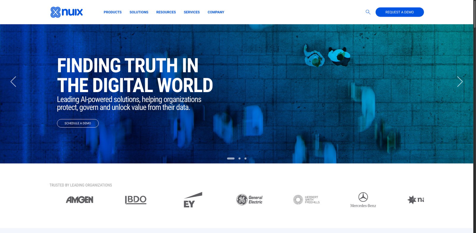 Nuix Discover homepage