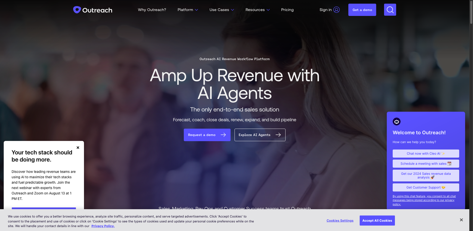 Outreach homepage