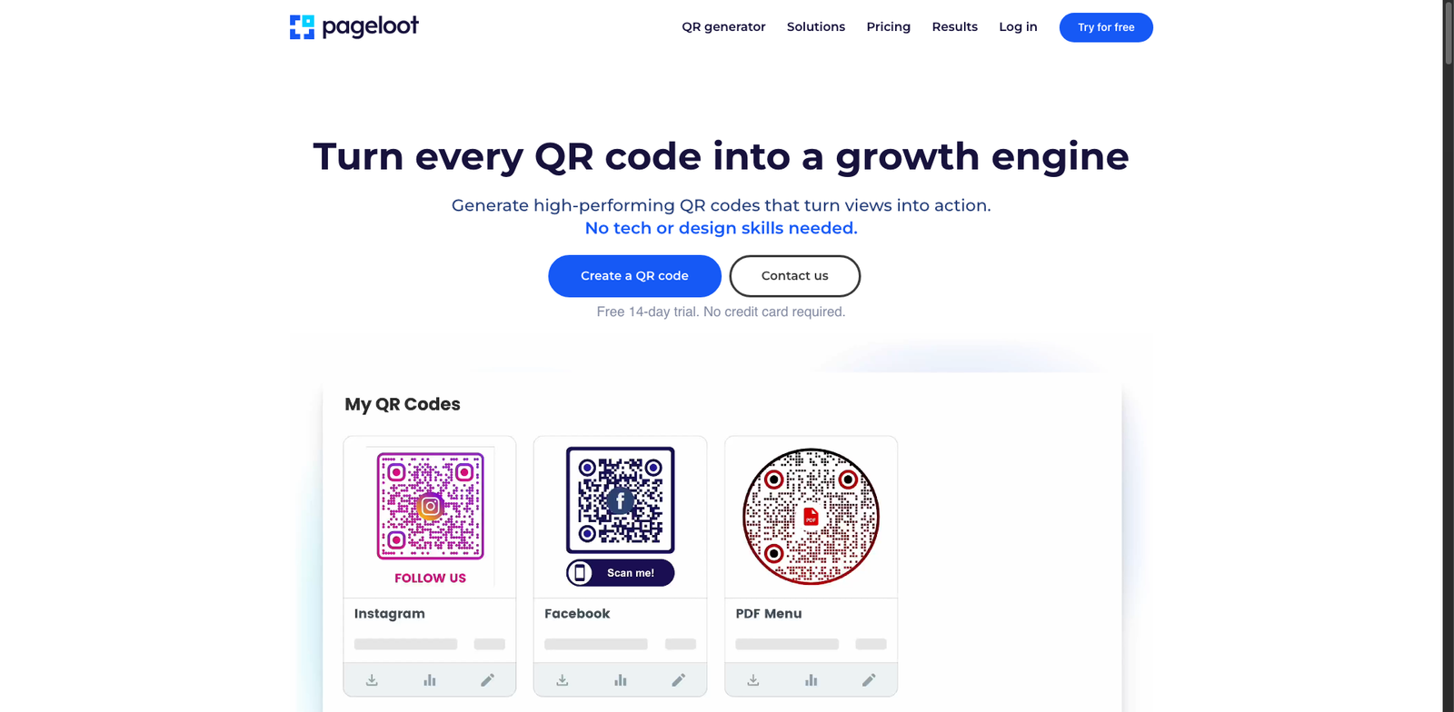 Pageloot Spend homepage