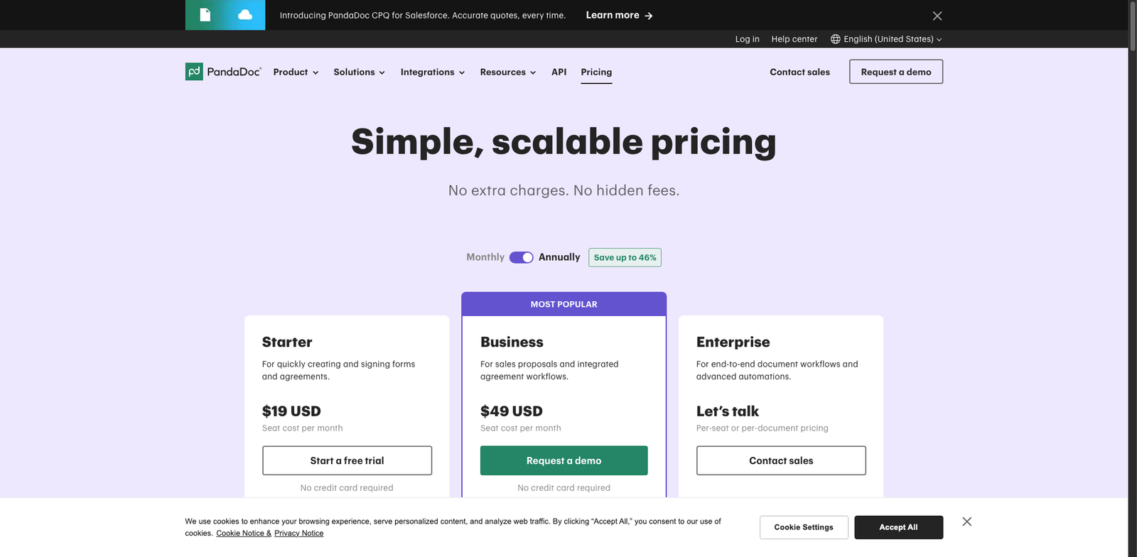 PandaDoc AI pricing