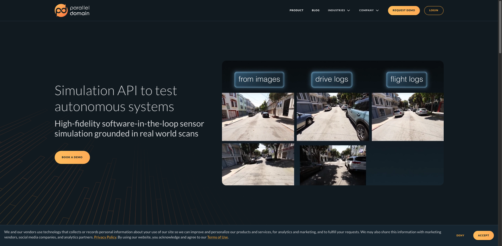 Parallel Domain homepage