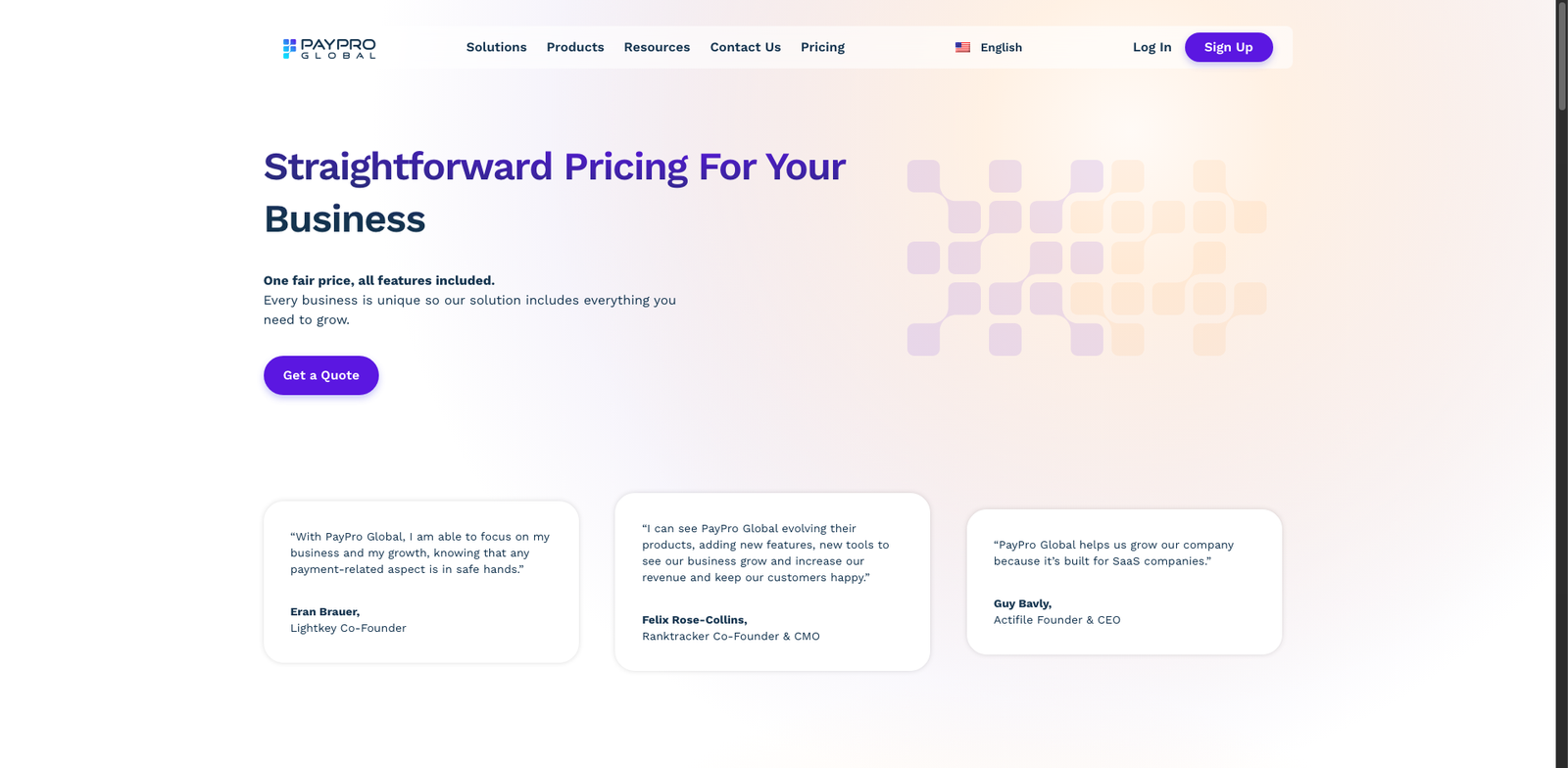 PayPro Global pricing