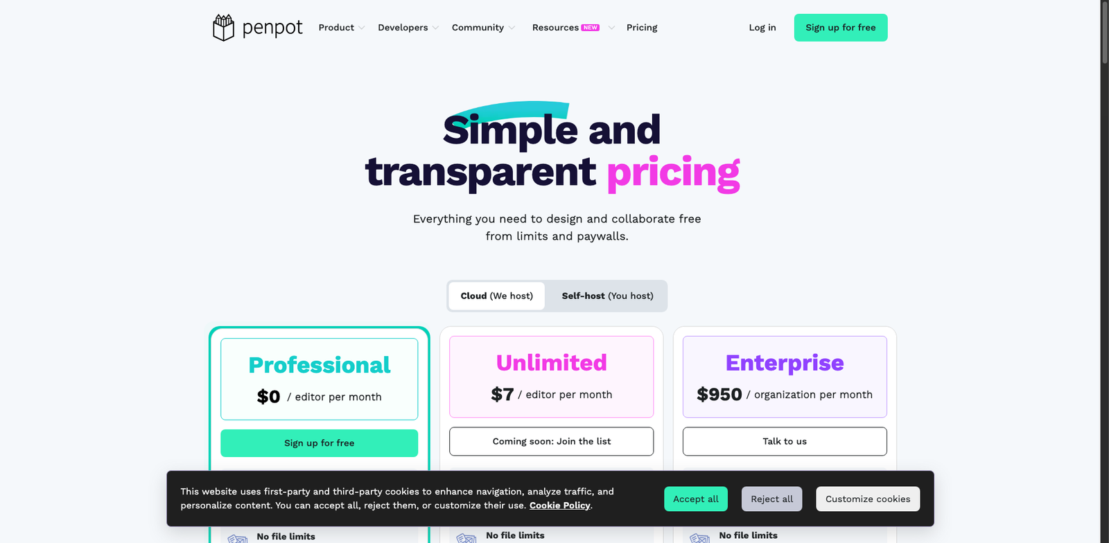 Penpot AI pricing