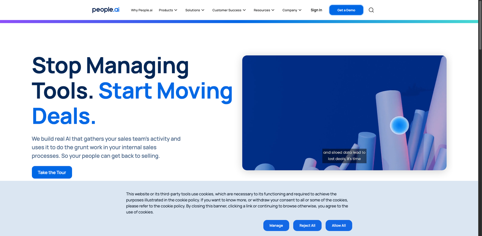 People.ai 360 homepage