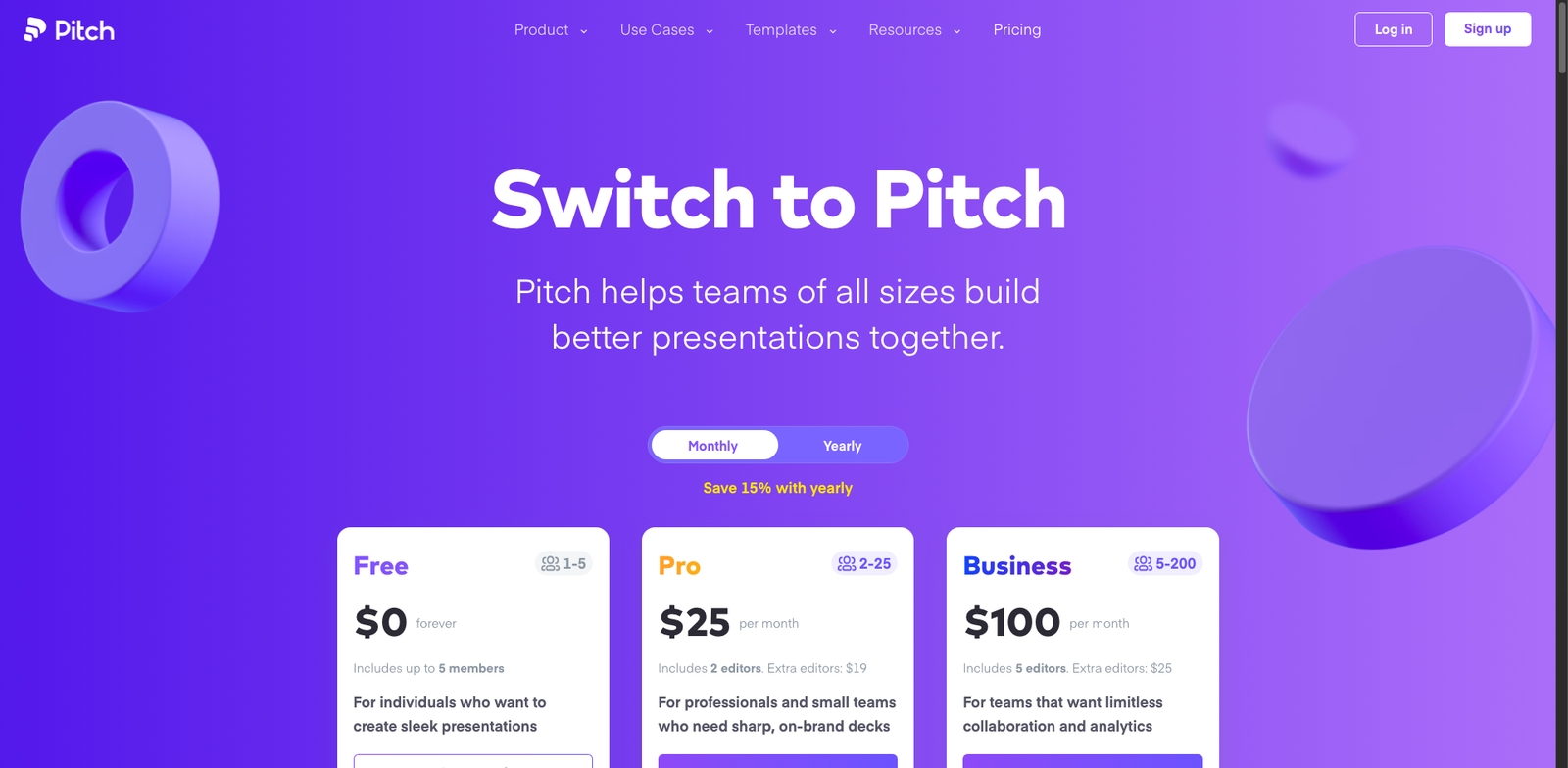 Pitch Investor Decks AI pricing