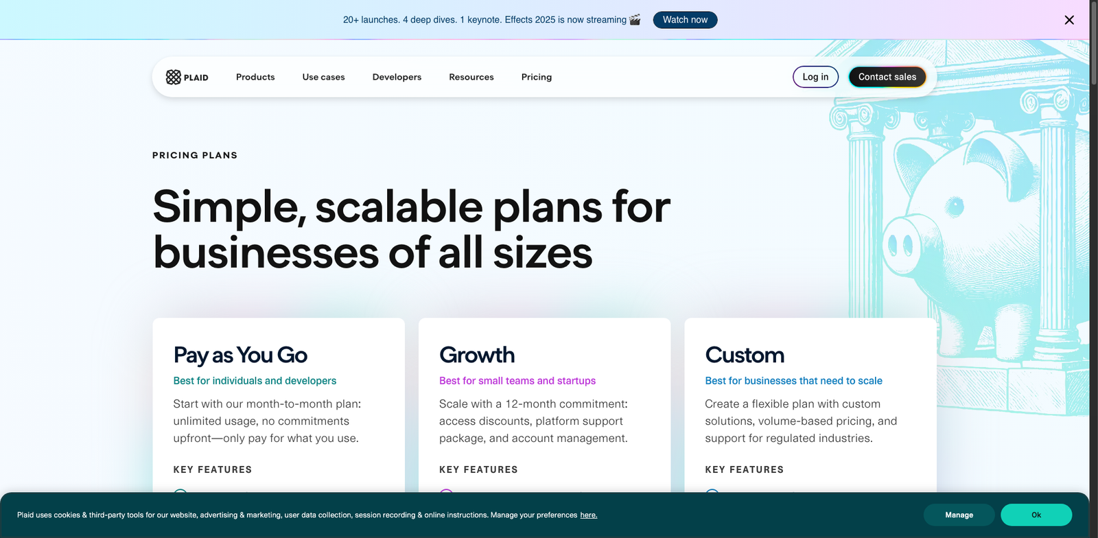 Plaid Beacon pricing