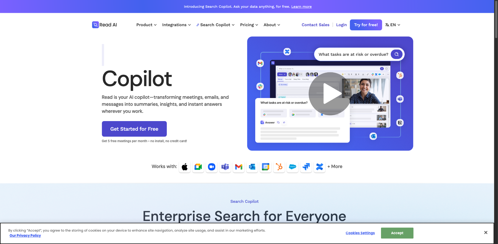 Read.ai homepage